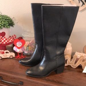 A New Day “Vivian” size 12 Black Knee Boots. New with Tags